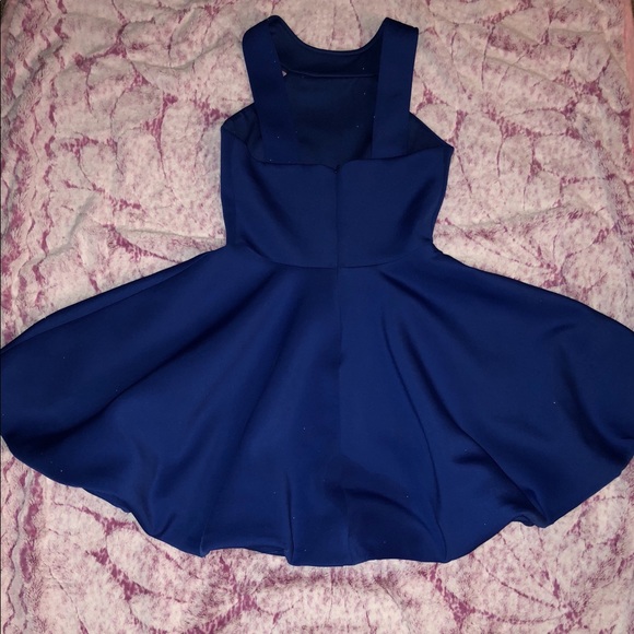 Blue Scuba Dress - Picture 2 of 5